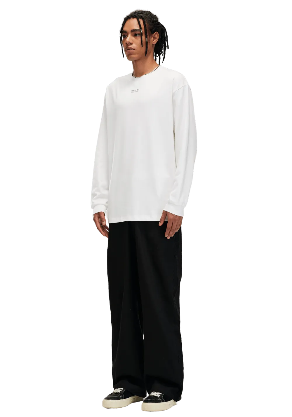 Mesh Grid Basic Sweatshirt