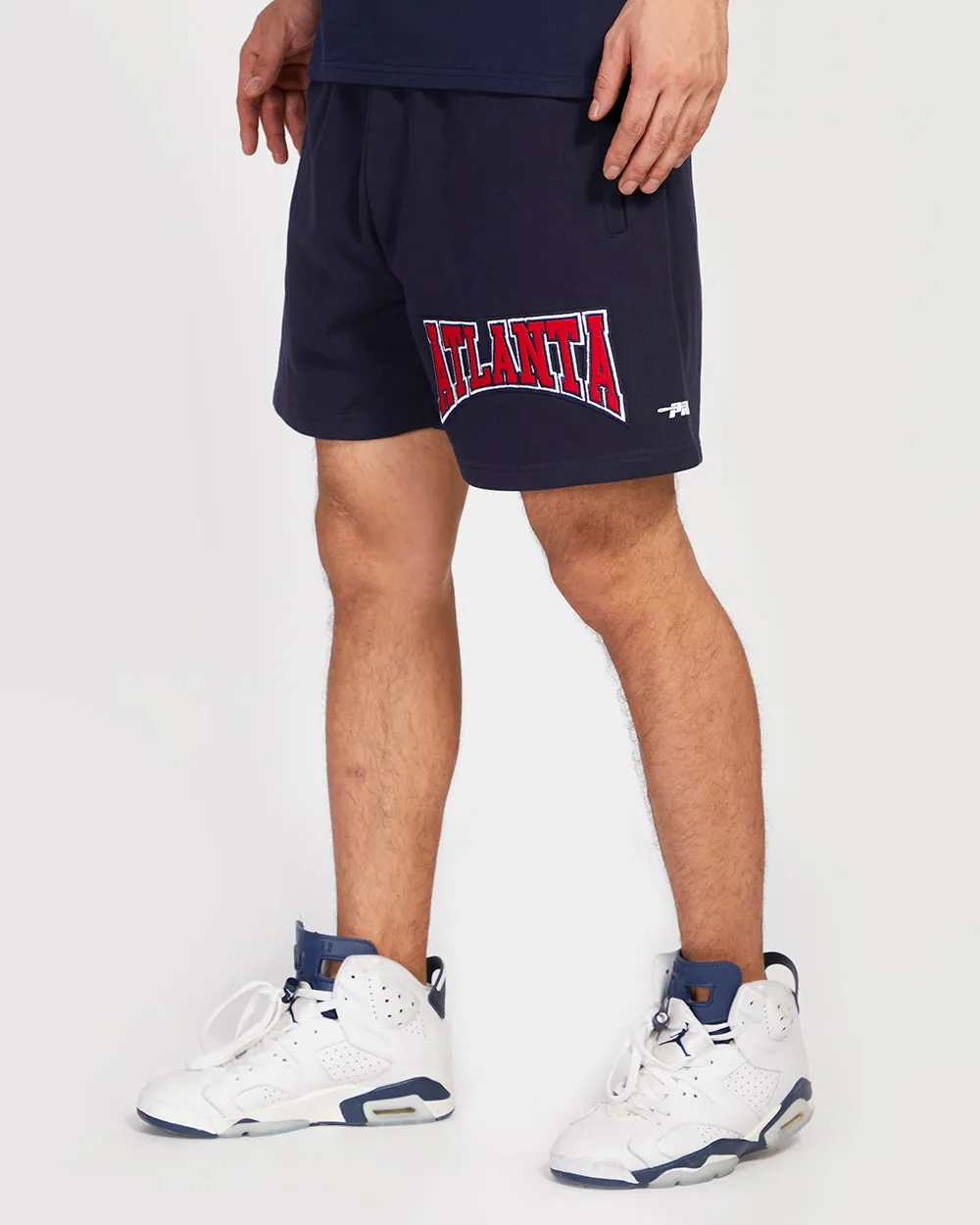 MLB ATLANTA BRAVES CREST EMBLEM MEN'S SHORT (MIDNIGHT NAVY)