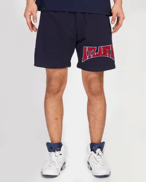 MLB ATLANTA BRAVES CREST EMBLEM MEN'S SHORT (MIDNIGHT NAVY)