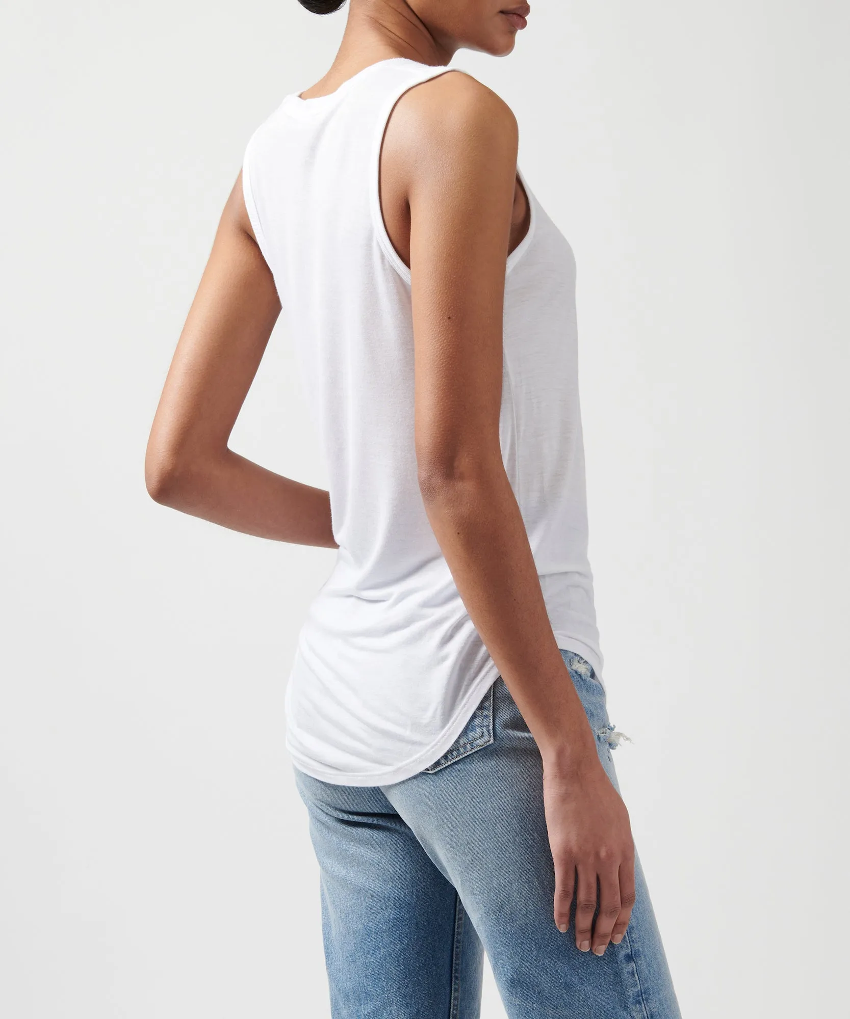 Modal Sweetheart Tank - White