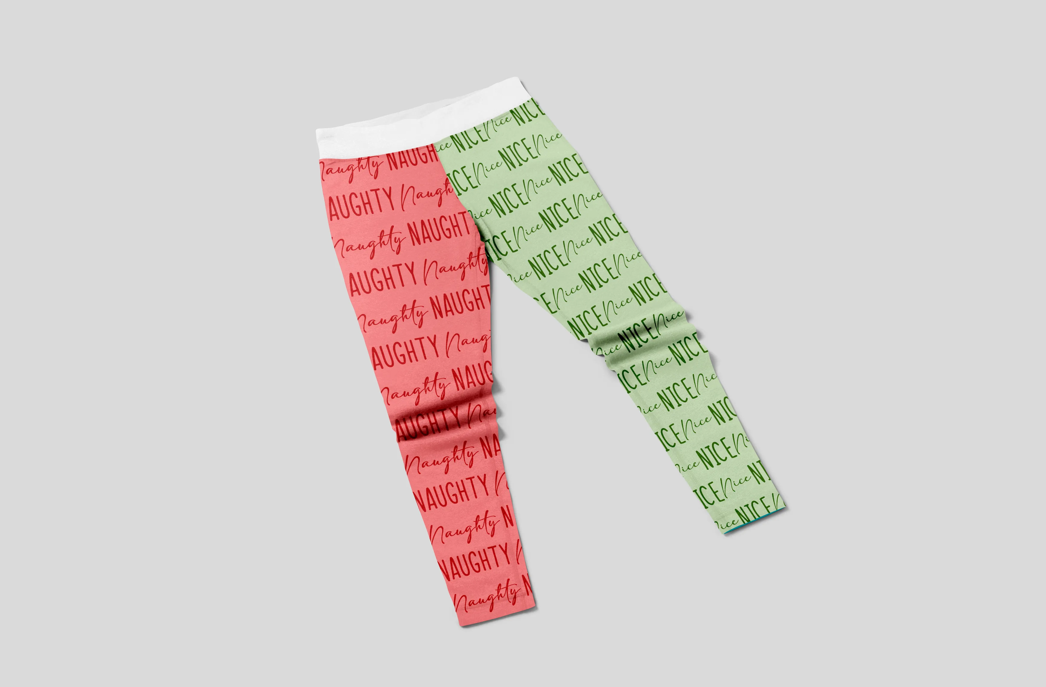 Naughty or Nice (Unique Exclusive) - High-quality Handcrafted Vibrant Leggings