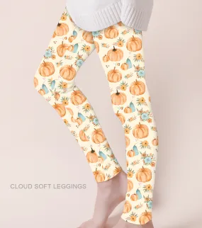 [Pre Order] Fabulous Fall Hello Gourdgeous - Adult & Kids Casual Cloud Soft Yoga Band Leggings (EST SHIP LATE OCT)