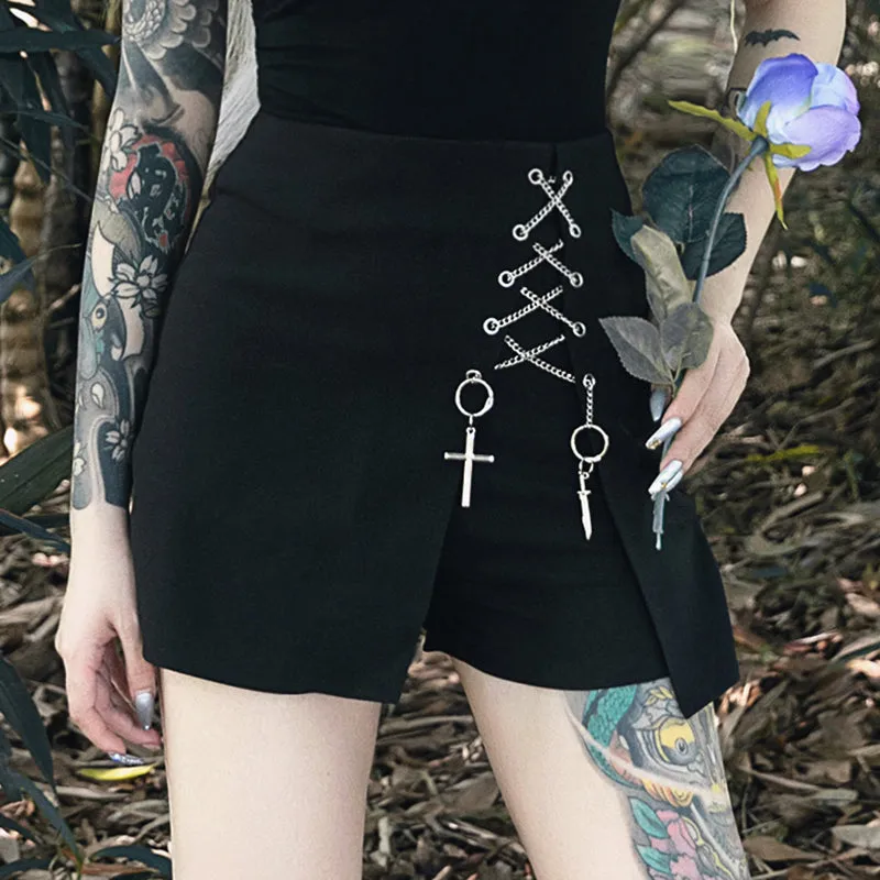 "CROSS CHAIN" SKORT