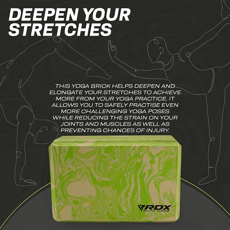 RDX GN EVA Foam High Density Non-Slips Yoga Block
