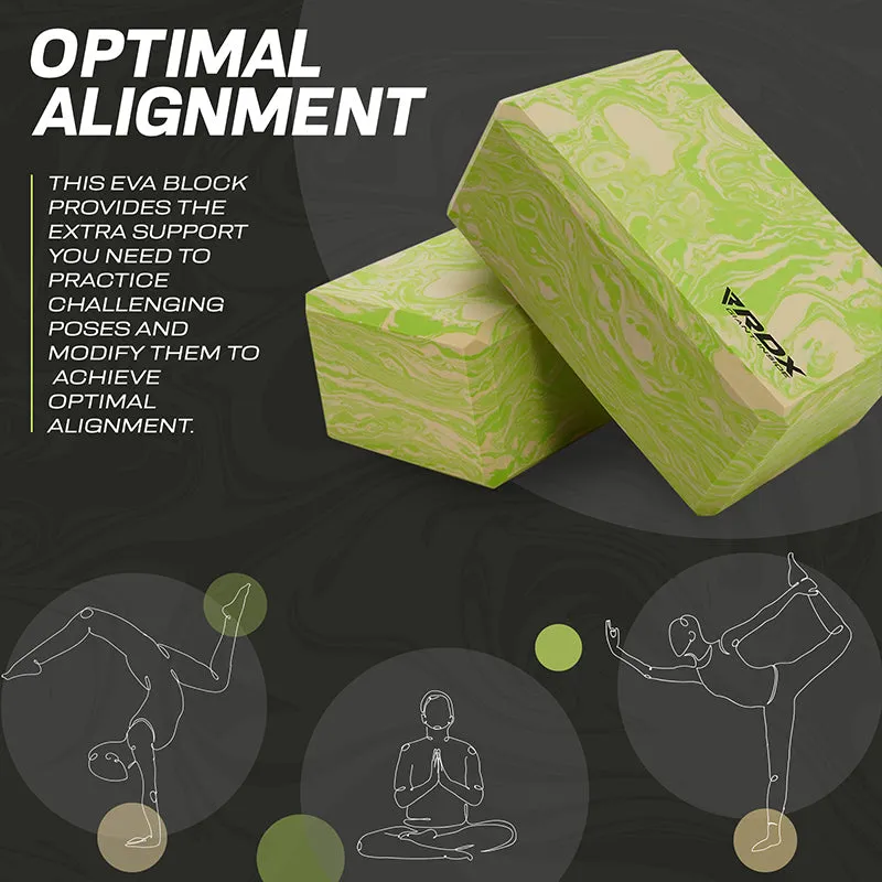 RDX GN EVA Foam High Density Non-Slips Yoga Block