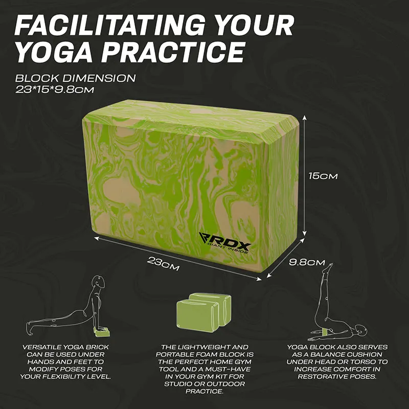 RDX GN EVA Foam High Density Non-Slips Yoga Block