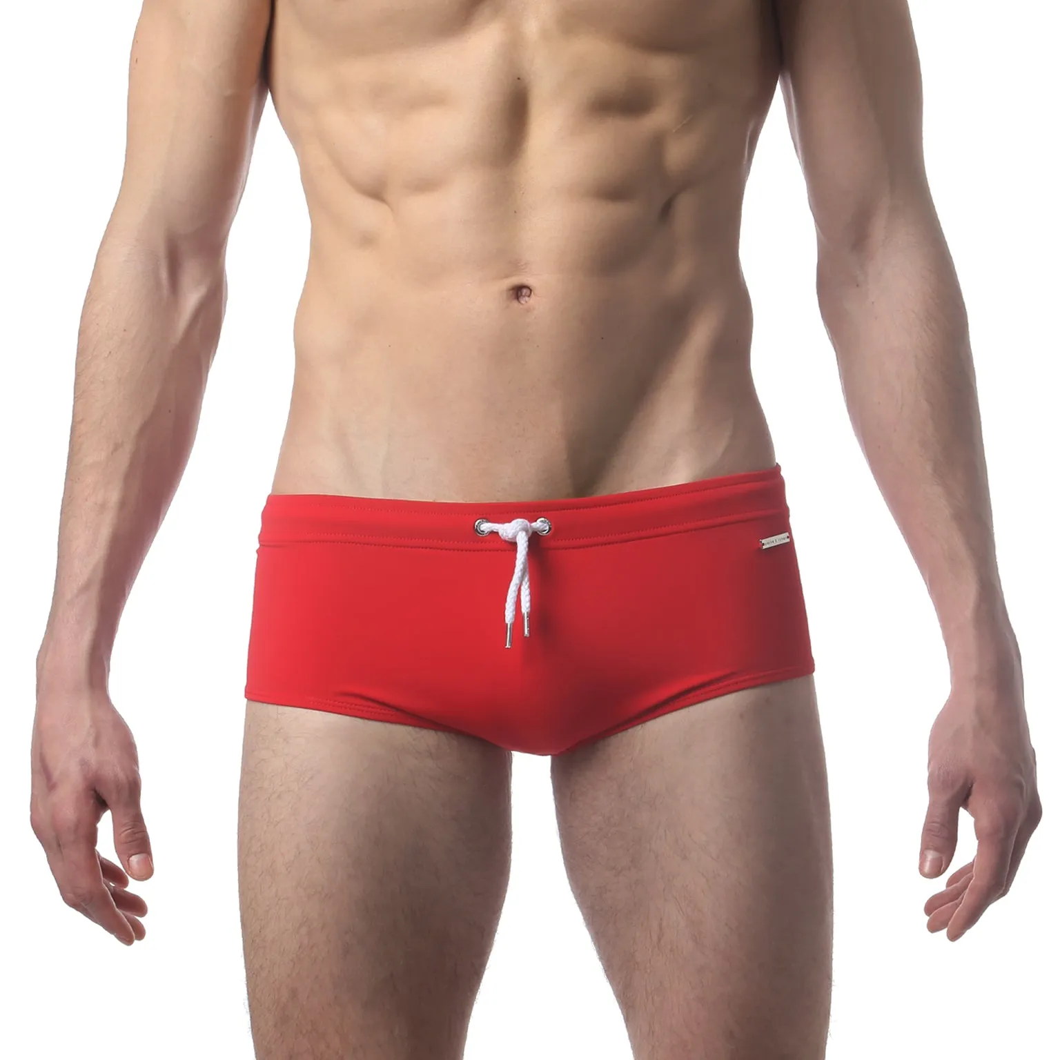 Red Solid Corcovado Brief