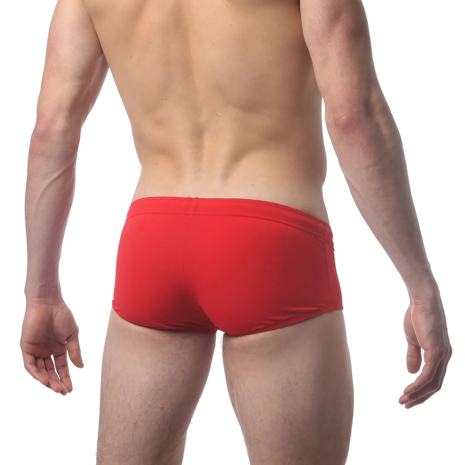 Red Solid Corcovado Brief