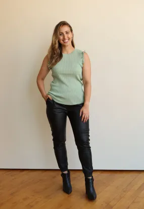 RHAPSODY Ruffle Tank Top