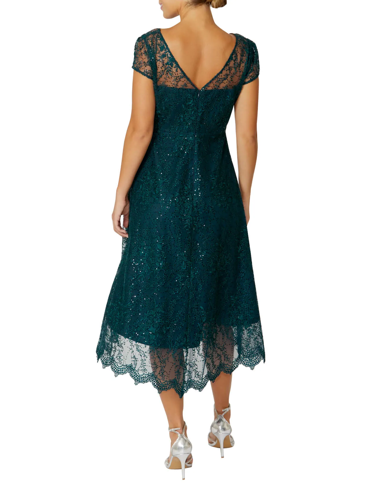 Stellar Teal A-Line Dress