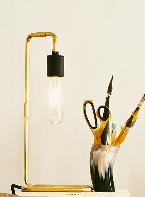 Stilwell Brass Desk Lamp
