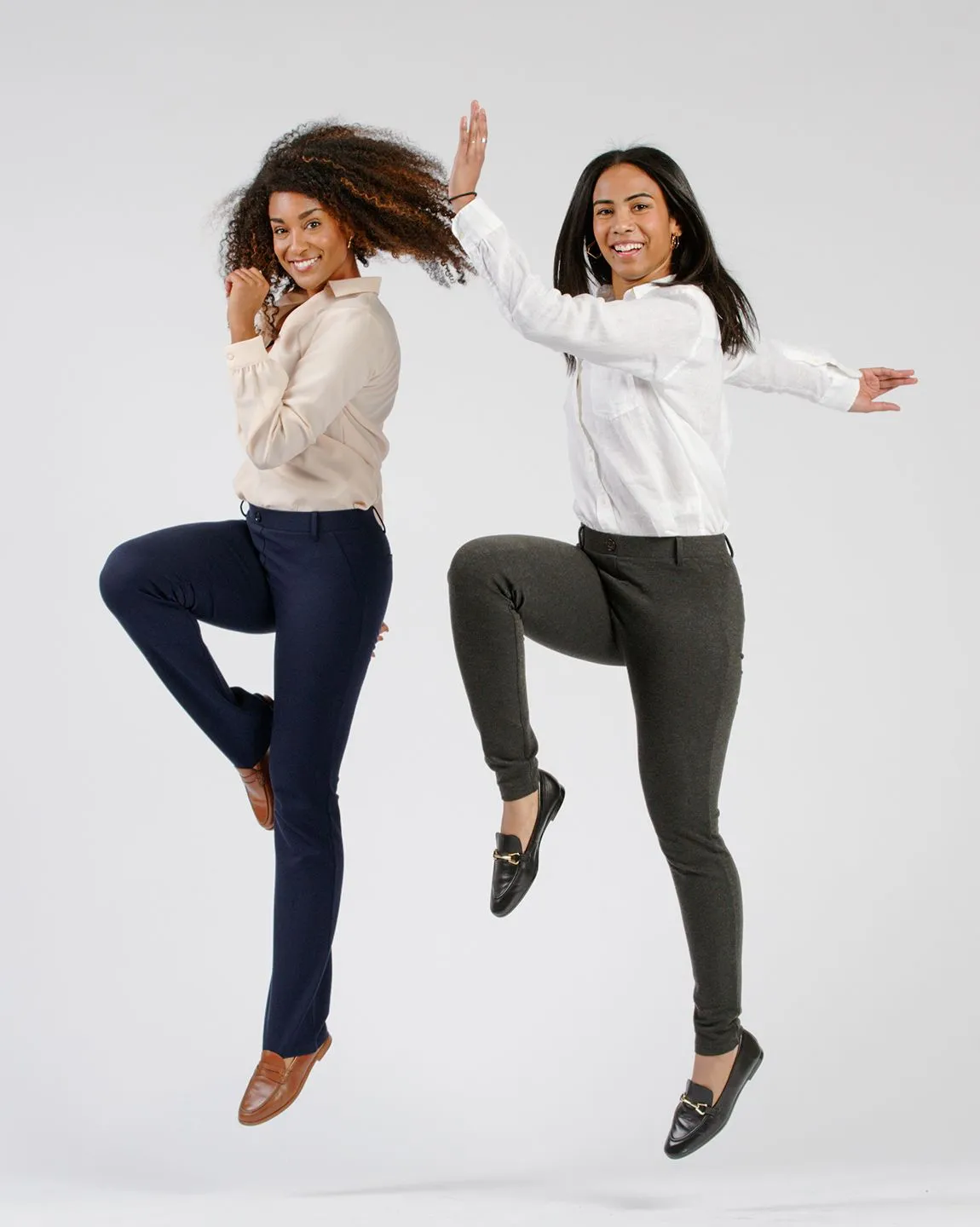 Straight-Leg | Classic Dress Pant Yoga Pants (Blue)