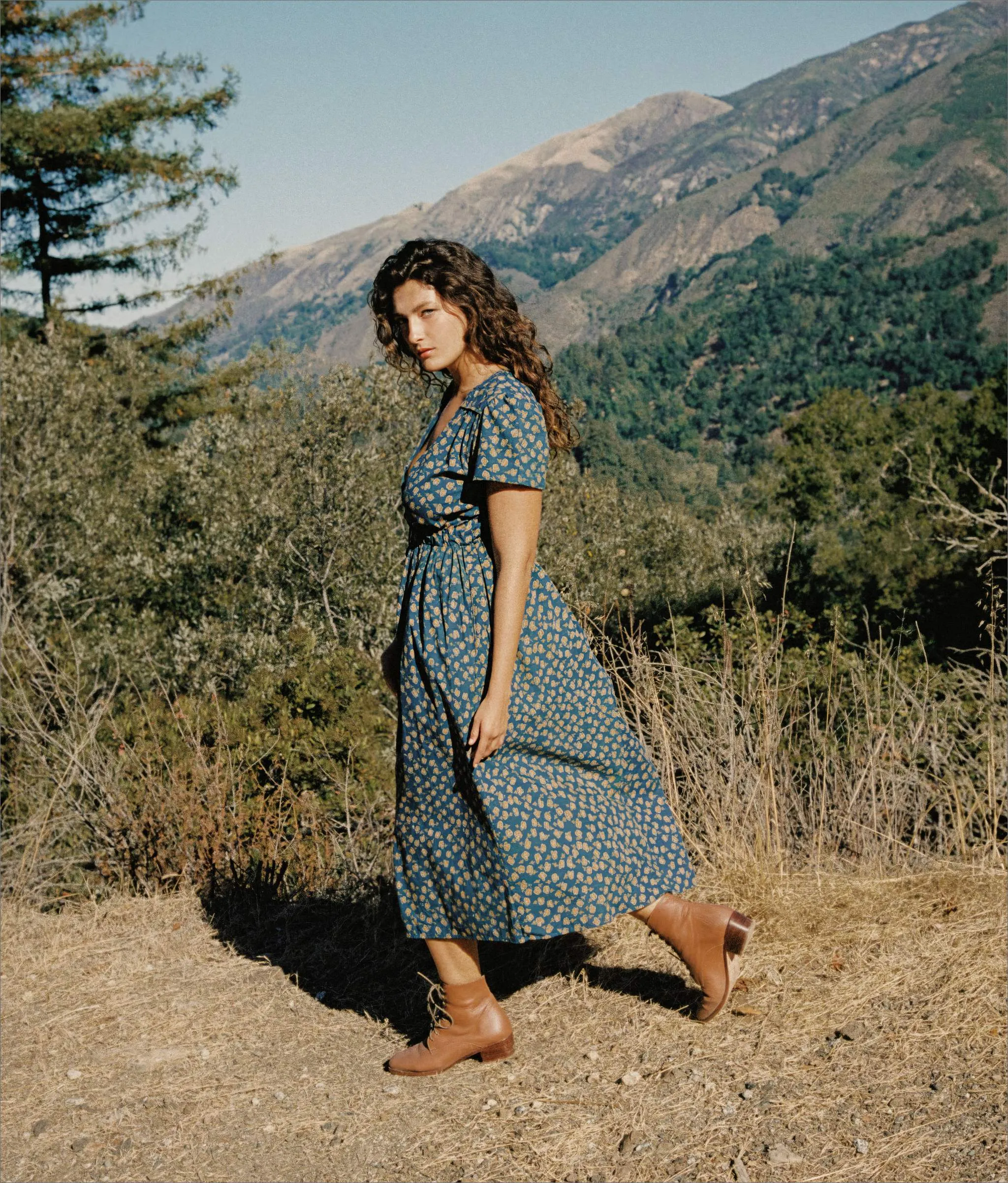 The Dawn Dress | Navy Poppy