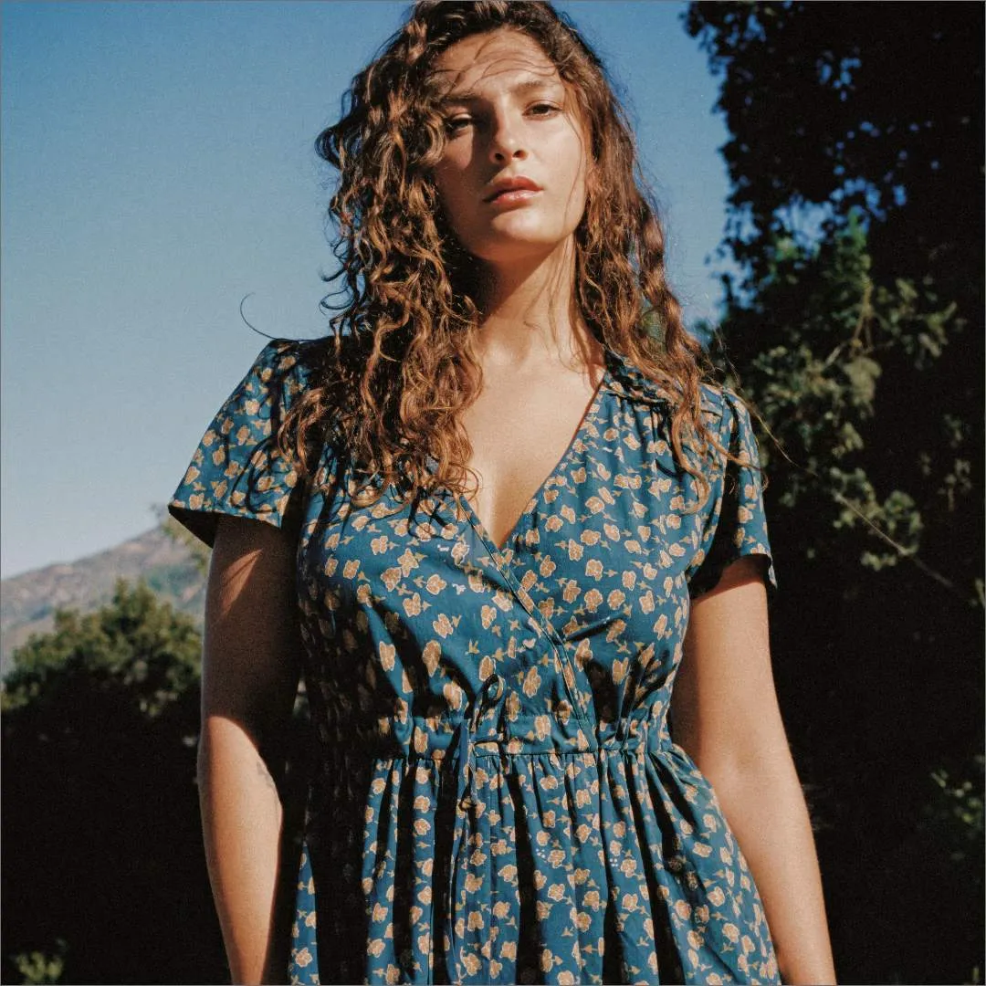 The Dawn Dress | Navy Poppy