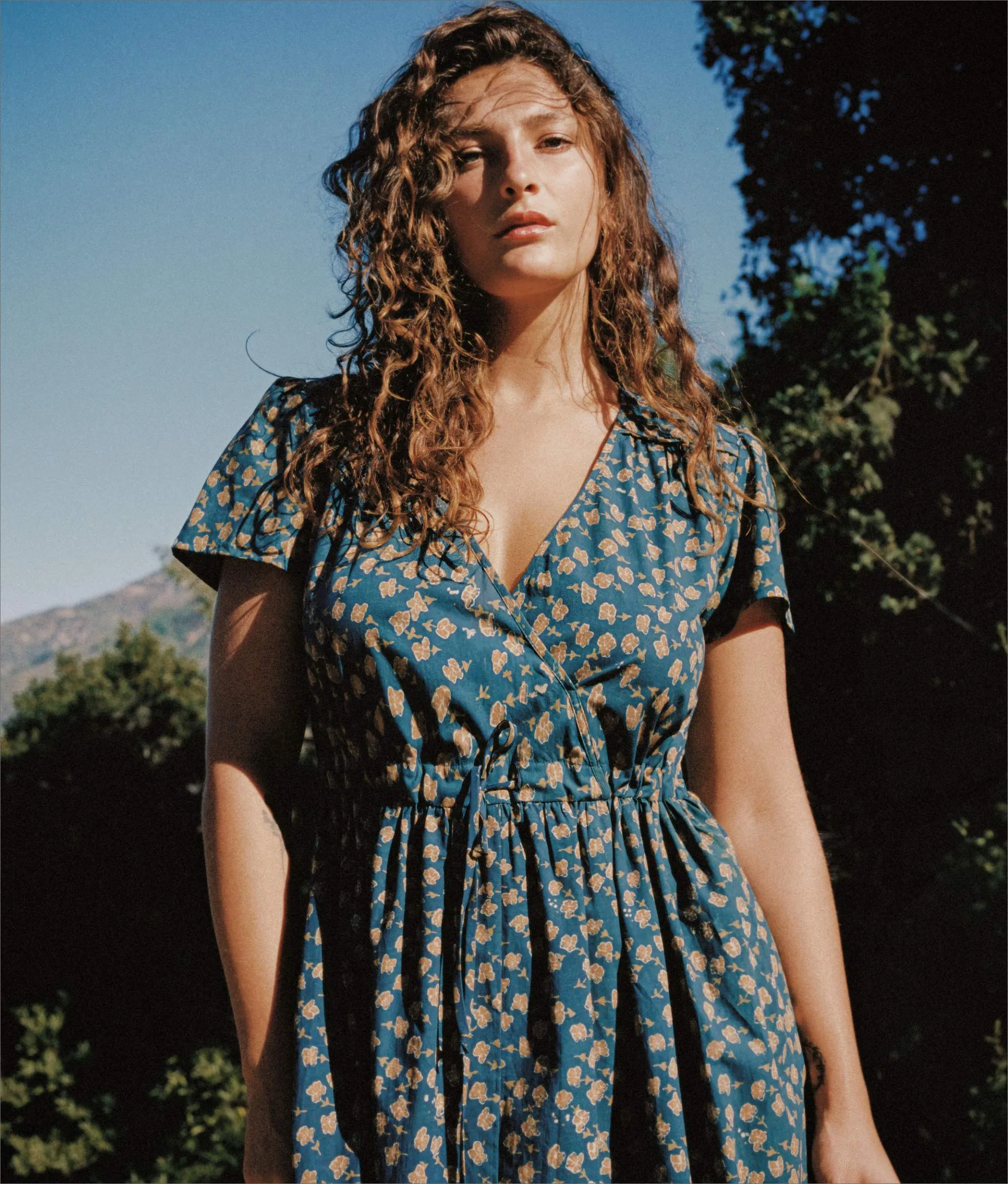 The Dawn Dress | Navy Poppy