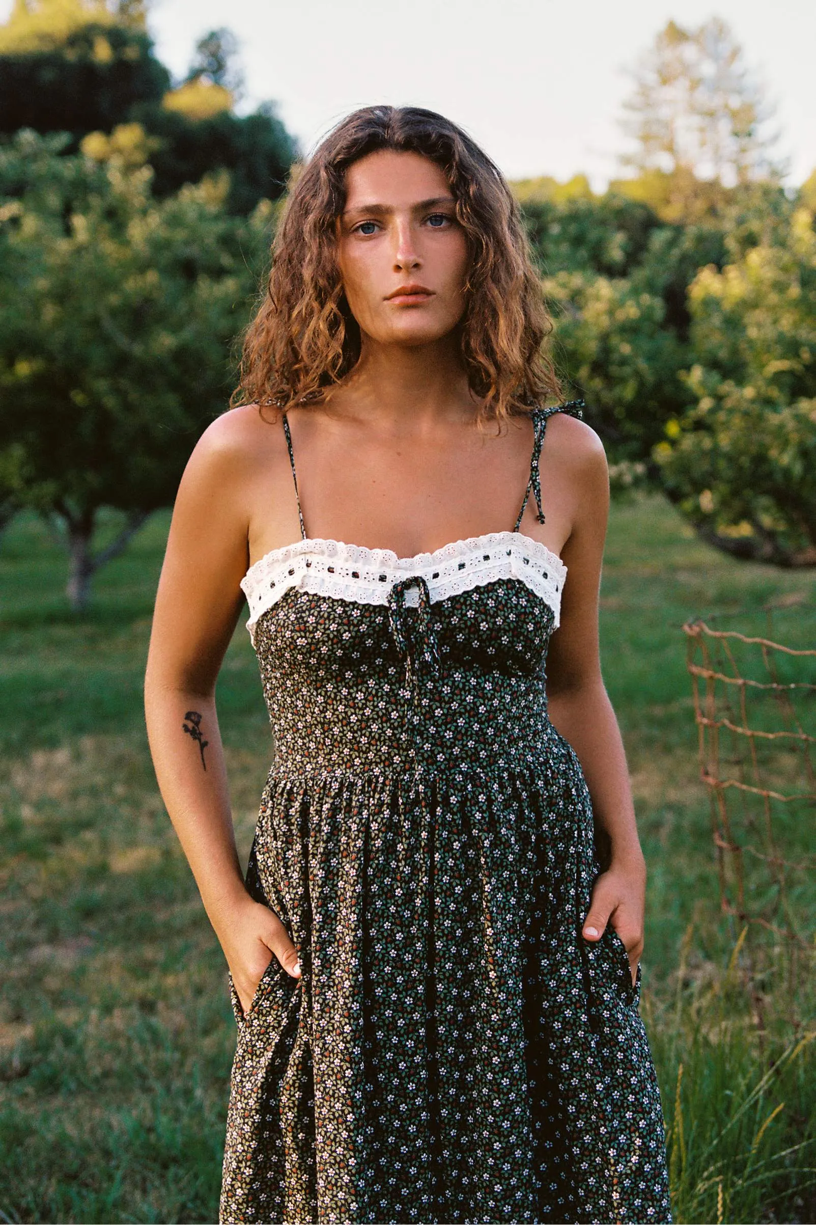 The Emma Dress | Night Strawberry