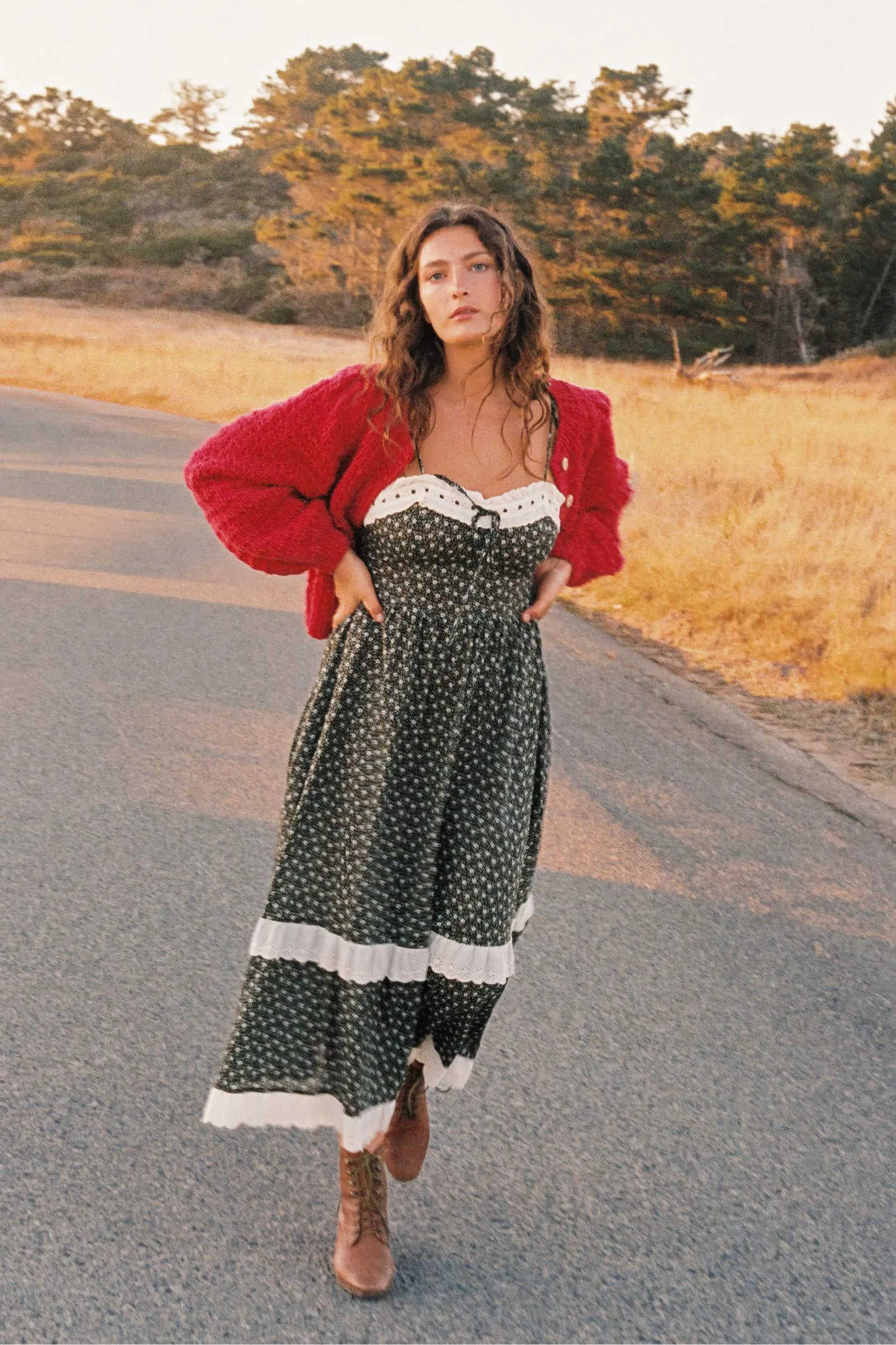 The Emma Dress | Night Strawberry