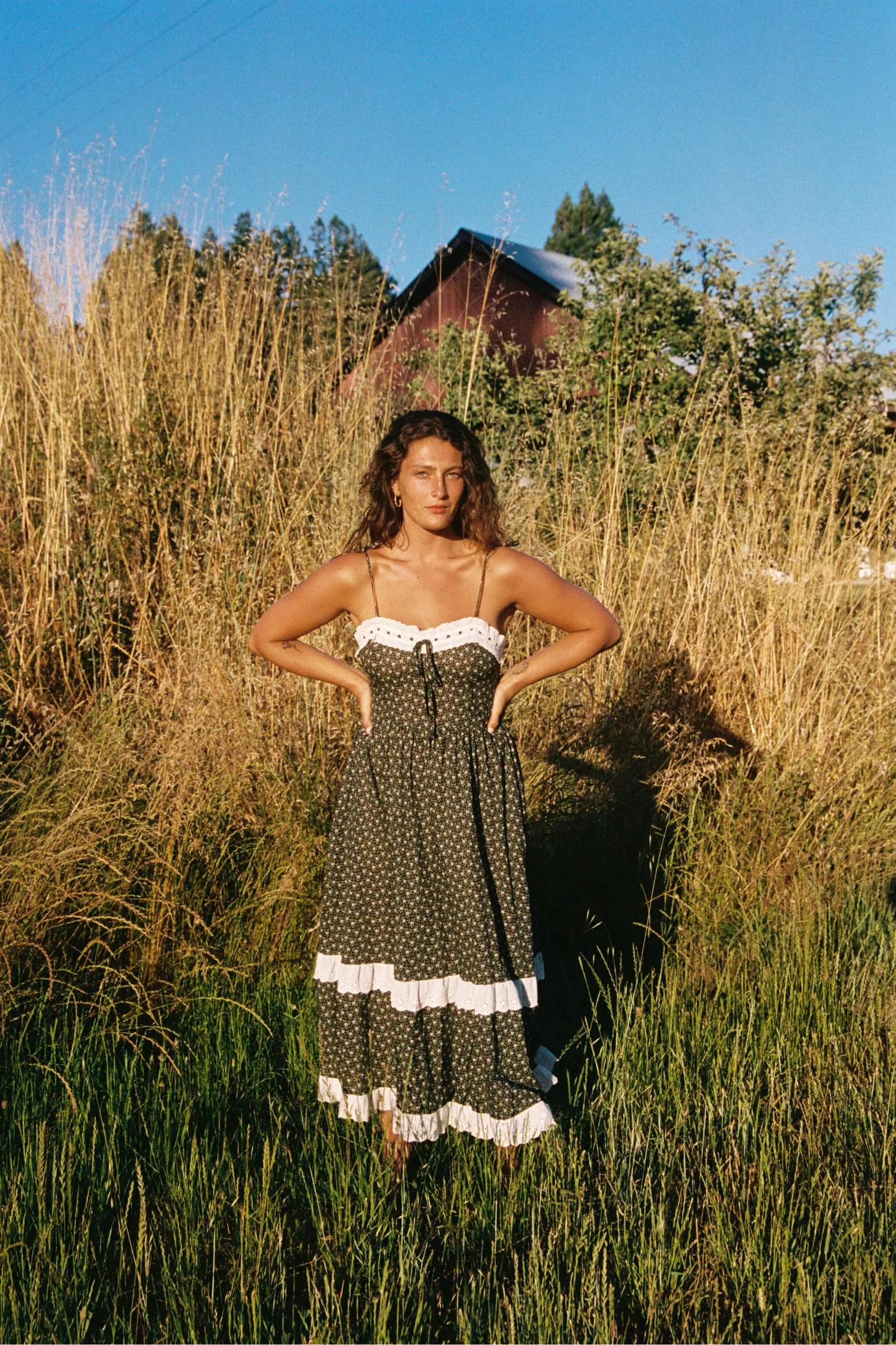 The Emma Dress | Night Strawberry