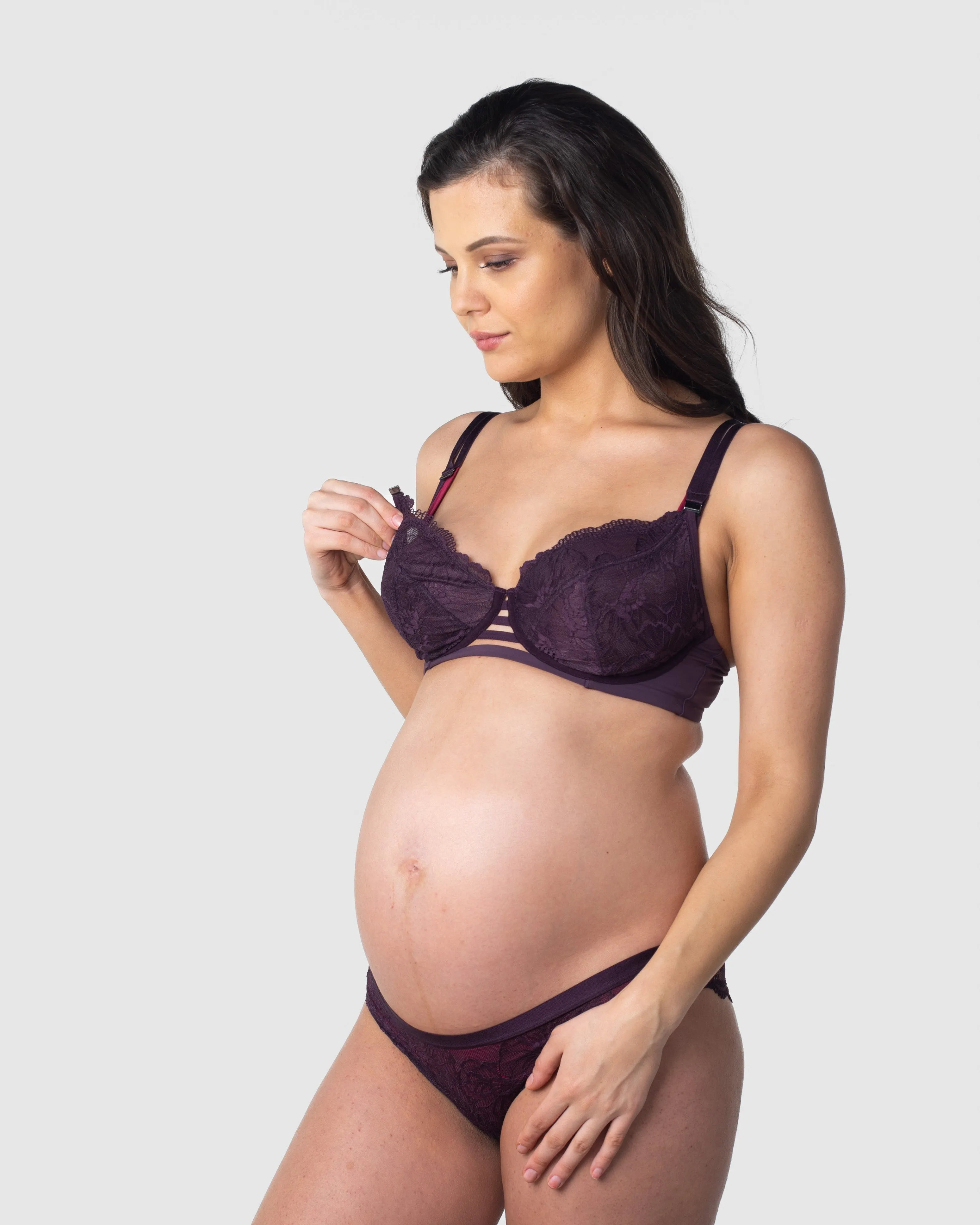 TRUE LUXE AMETHYST NURSING BRA - FLEXI UNDERWIRE
