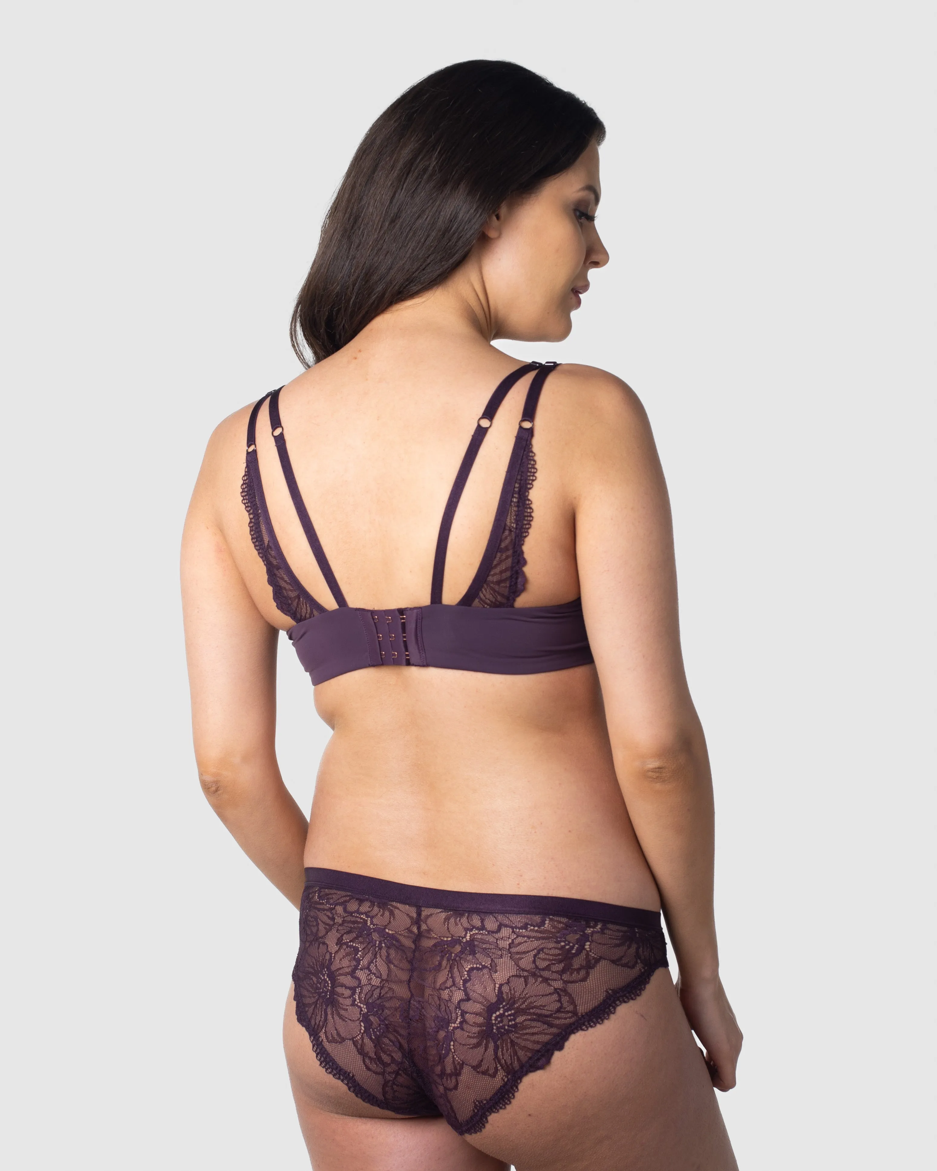 TRUE LUXE AMETHYST NURSING BRA - FLEXI UNDERWIRE