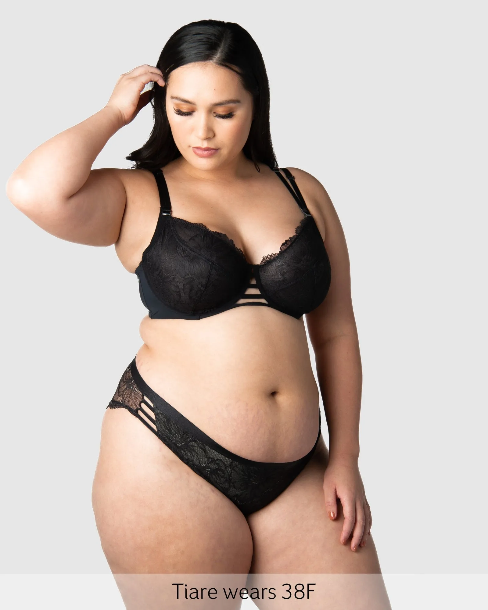 TRUE LUXE BLACK NURSING BRA - FLEXI UNDERWIRE